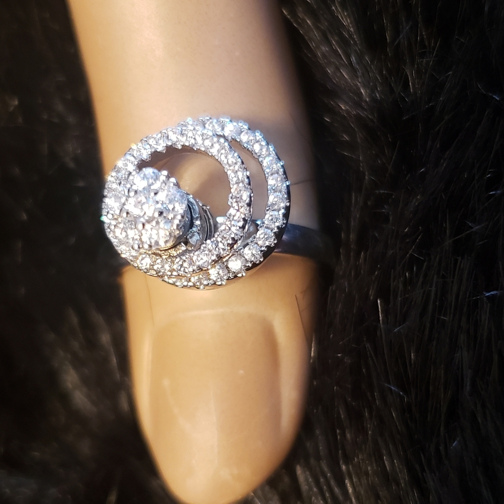 Double circle fidget spinner ring, small - Picture 3 of 6